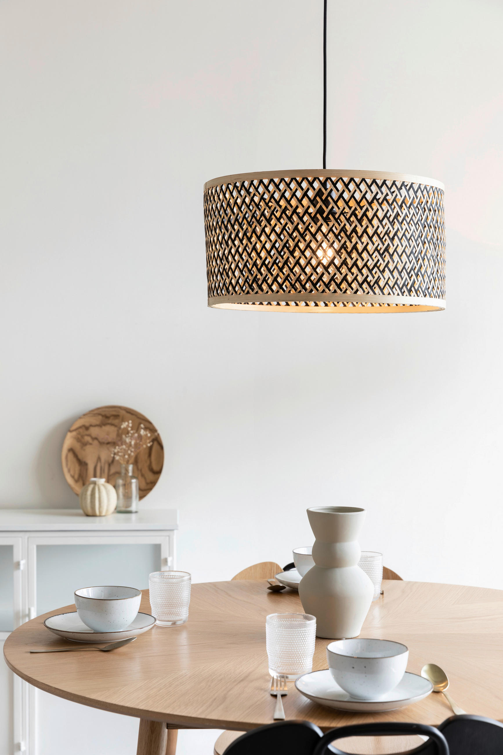 HÄNGELEUCHTE 33/153/33 cm   - Design, Holz (33/153/33cm) - Zuiver