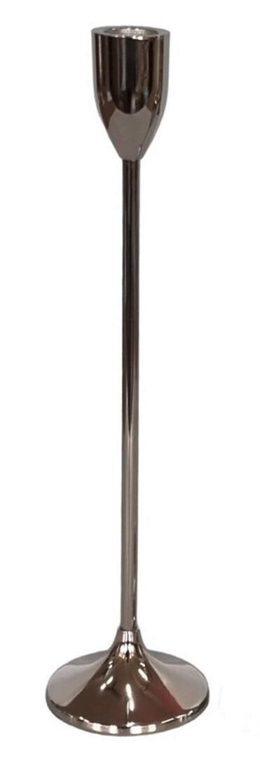 KERZENHALTER - Chromfarben/Nickelfarben, LIFESTYLE, Metall (8/32cm) - Ambia Home