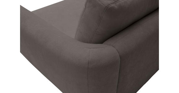 ECKSOFA  in Chenille Dunkelbraun  224/307 cm  - Dunkelbraun/Schwarz, KONVENTIONELL, Kunststoff/Textil (224/307cm) - Hom`in