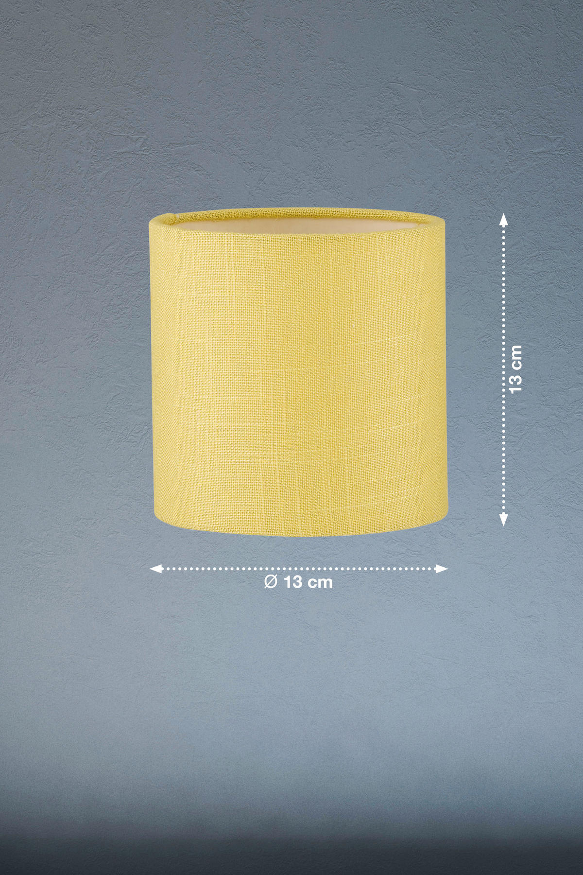 LAMPSKÄRM Modular S 13/13 cm   - gul, Basics, textil (13/13cm) - Fischer & Honsel