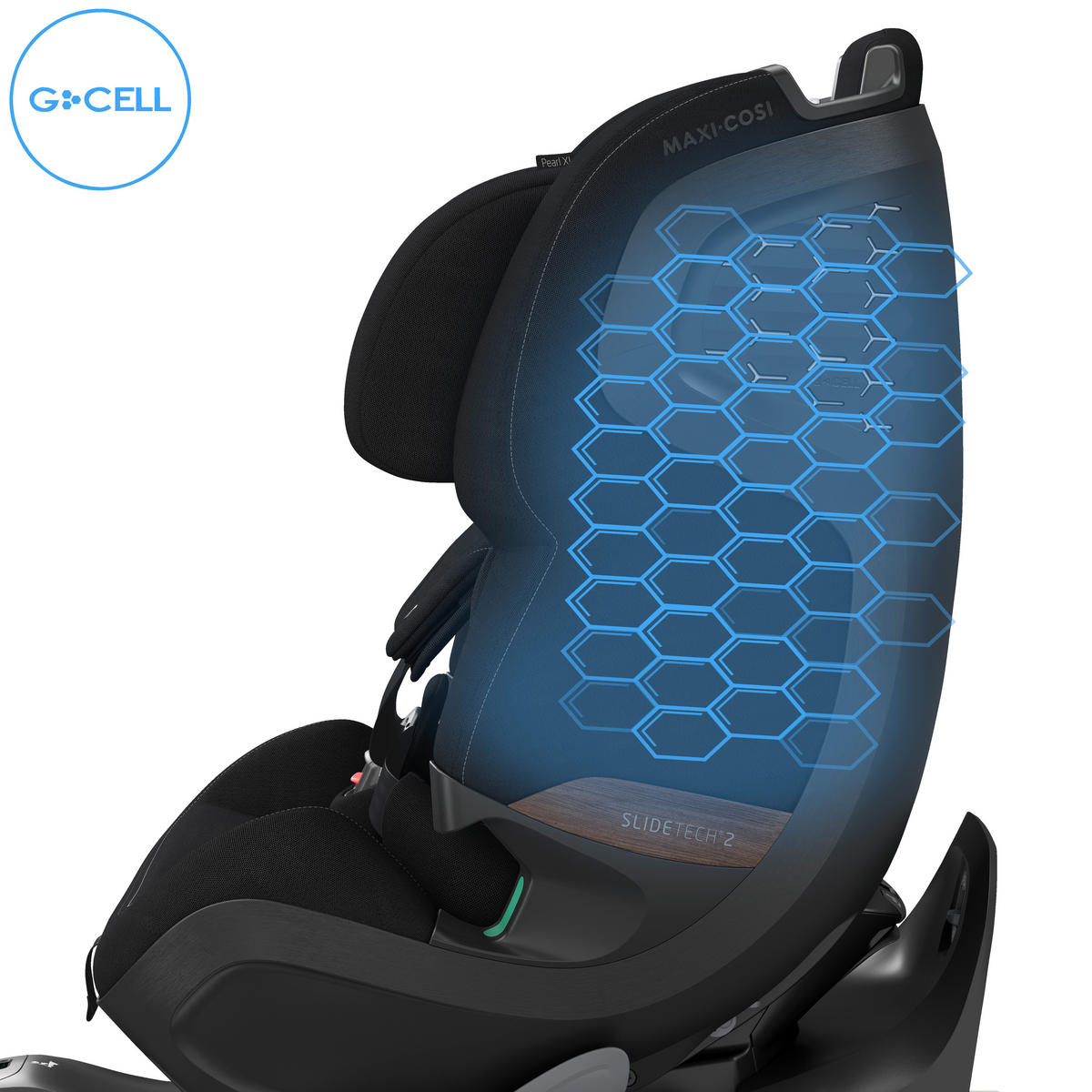 REBOARDER-KINDERSITZ Pearl XL Slide Pro  - Schwarz, Basics, Kunststoff/Textil (44/76,5/77,3cm) - Maxi-Cosi