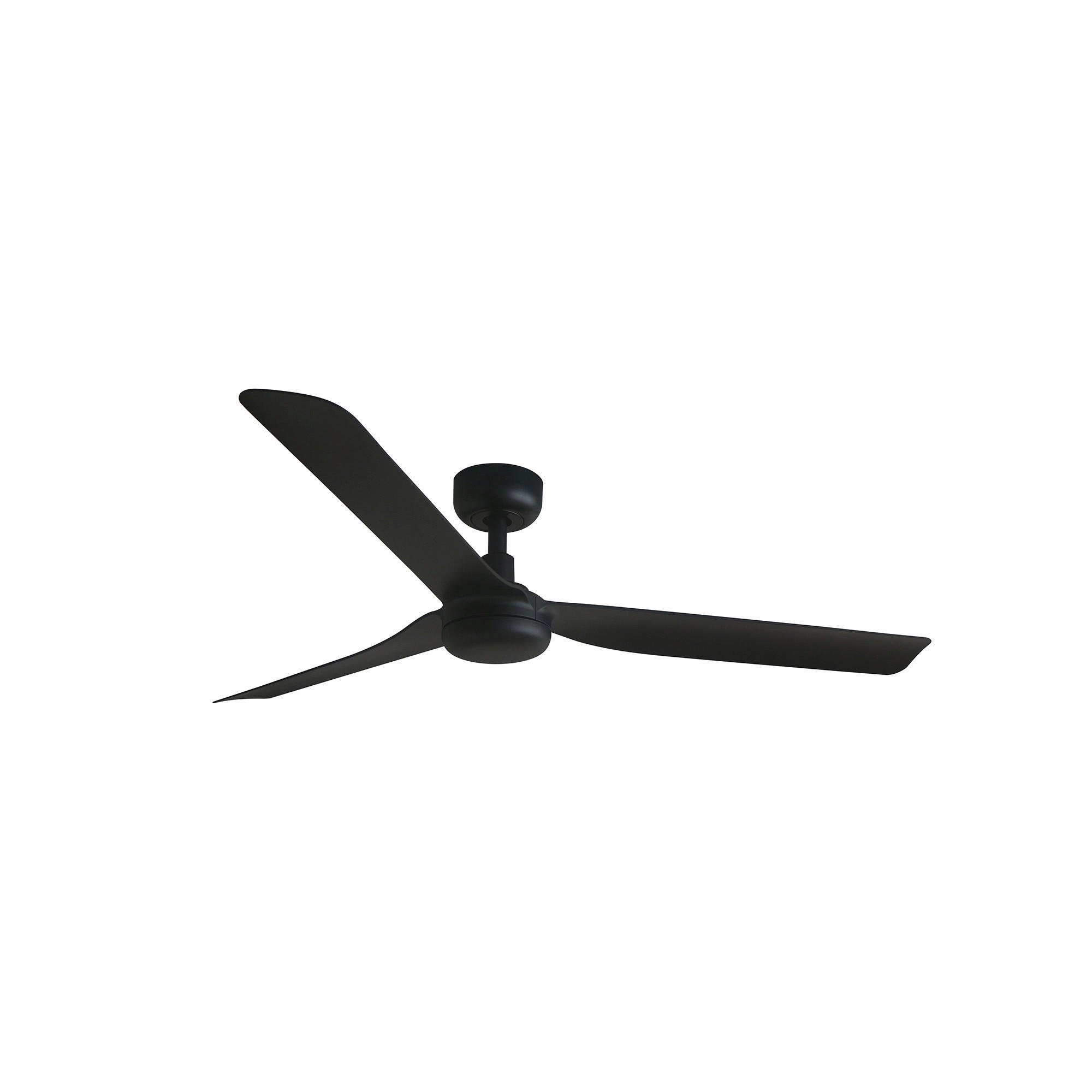DECKENVENTILATOR - Schwarz, KONVENTIONELL, Kunststoff (130/25.4cm)