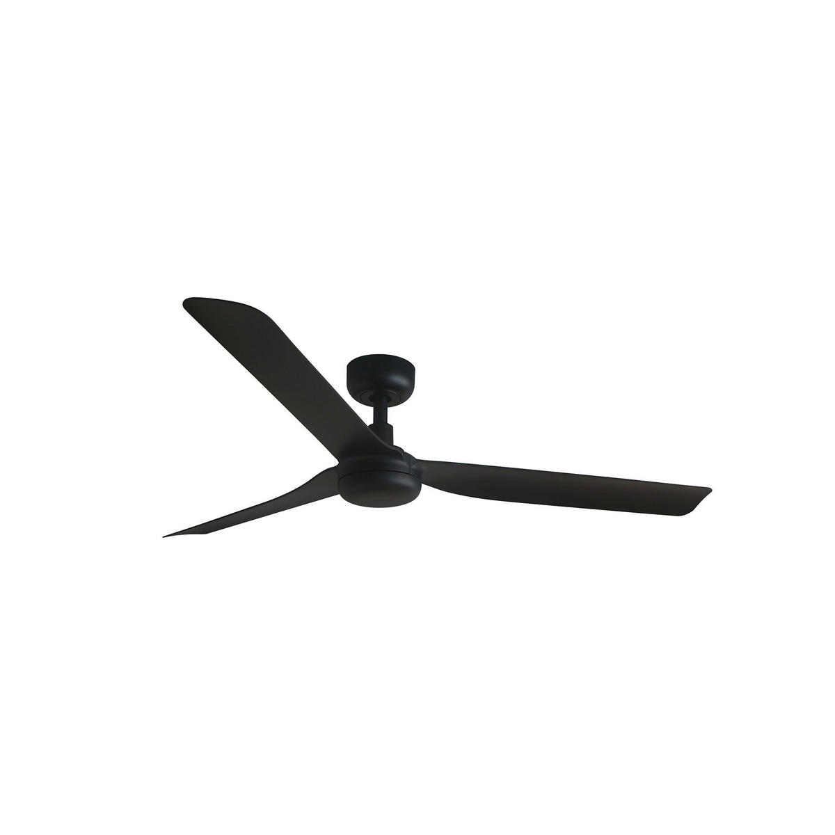 DECKENVENTILATOR 130/25.4 cm   - Schwarz, KONVENTIONELL, Kunststoff (130/25.4cm)