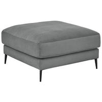 HOCKER in Textil Grau  - Schwarz/Grau, Design, Textil/Metall (90/43/90cm) - Dieter Knoll