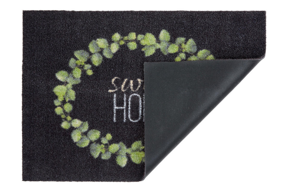 FUßMATTE  50/70 cm  Grün, Schwarz  - Schwarz/Grün, Design, Textil (50/70cm) - Esposa