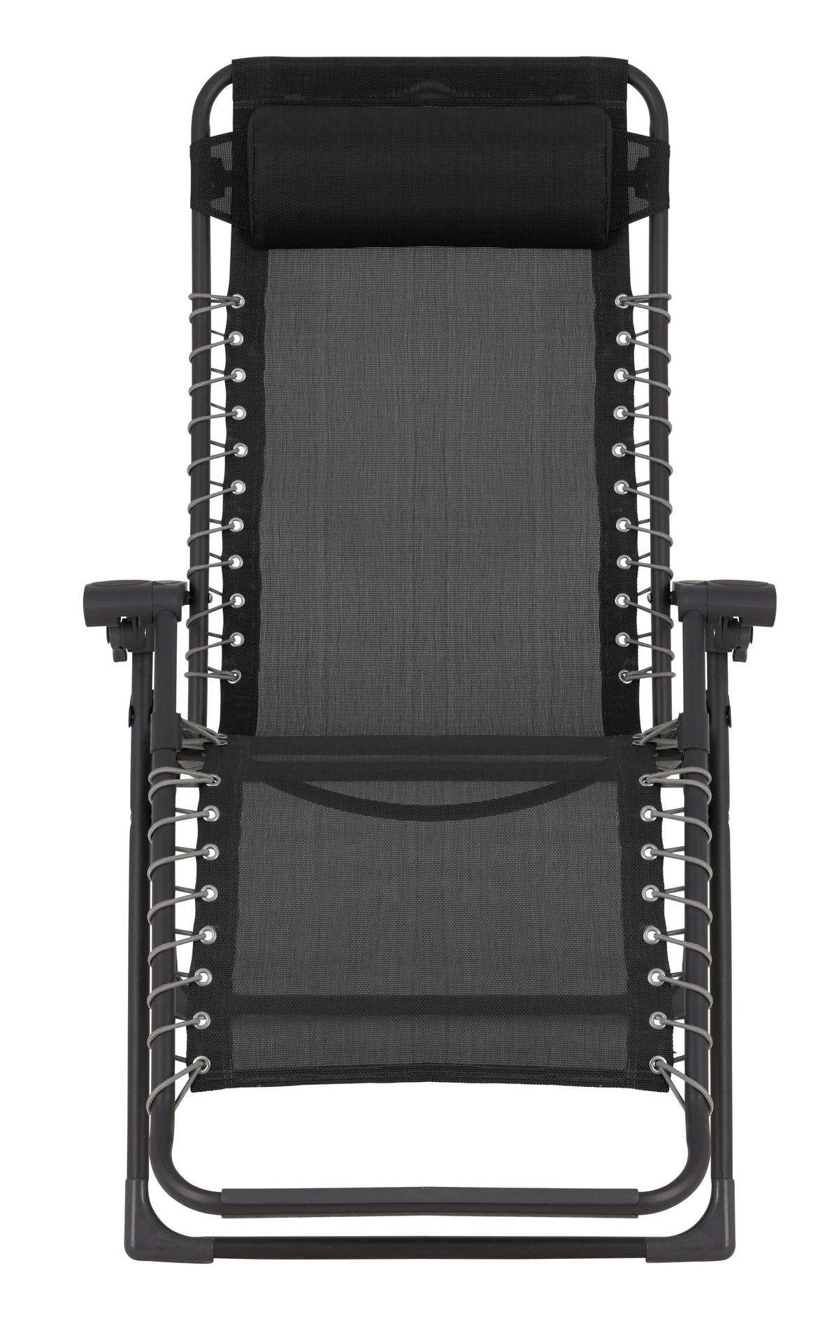 ZÁHRADNÉ RELAXAČNÉ KRESLO, kov, plast, textil - sivá/tmavosivá, Basics, kov/textil (67/112,7/94cm) - Ambia Garden