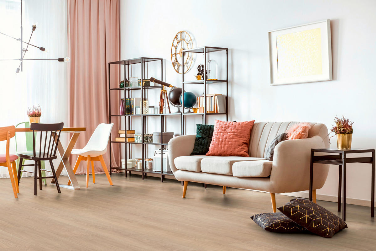 LAMINATBODEN Superior Standard plus  - Eichefarben, KONVENTIONELL, Holz (138.0/19.3/0.7cm)