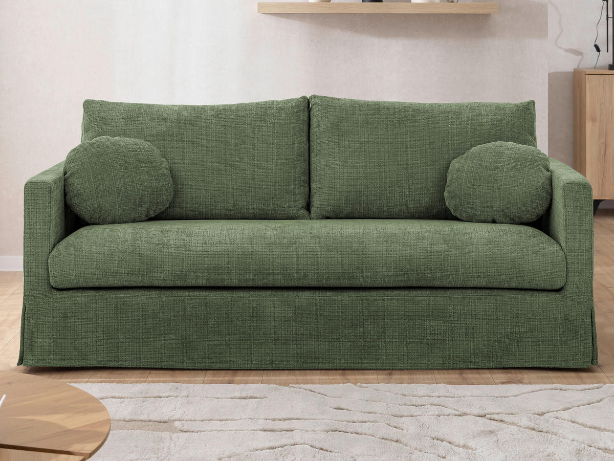 3-SITZER-BEZUG - Grün, Design, Textil (195/89/95cm) - P & B