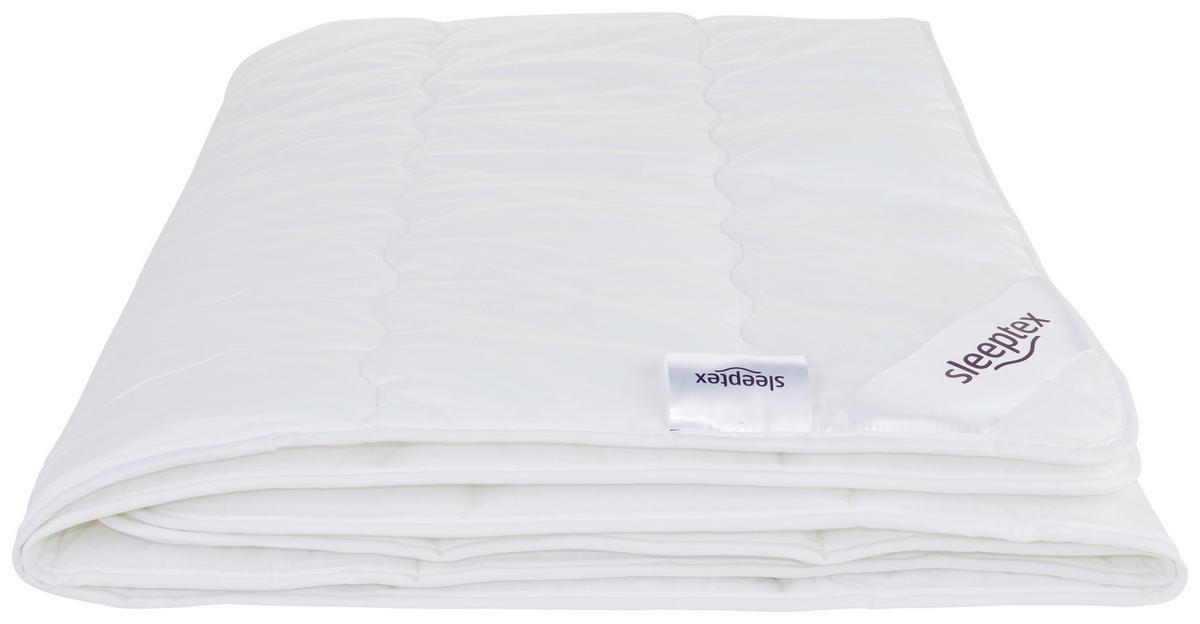 LETNÁ PRIKRÝVKA, 140/220 cm, polyester, rúno, duté vlákno - biela, Basics, textil (140/220cm) - Sleeptex