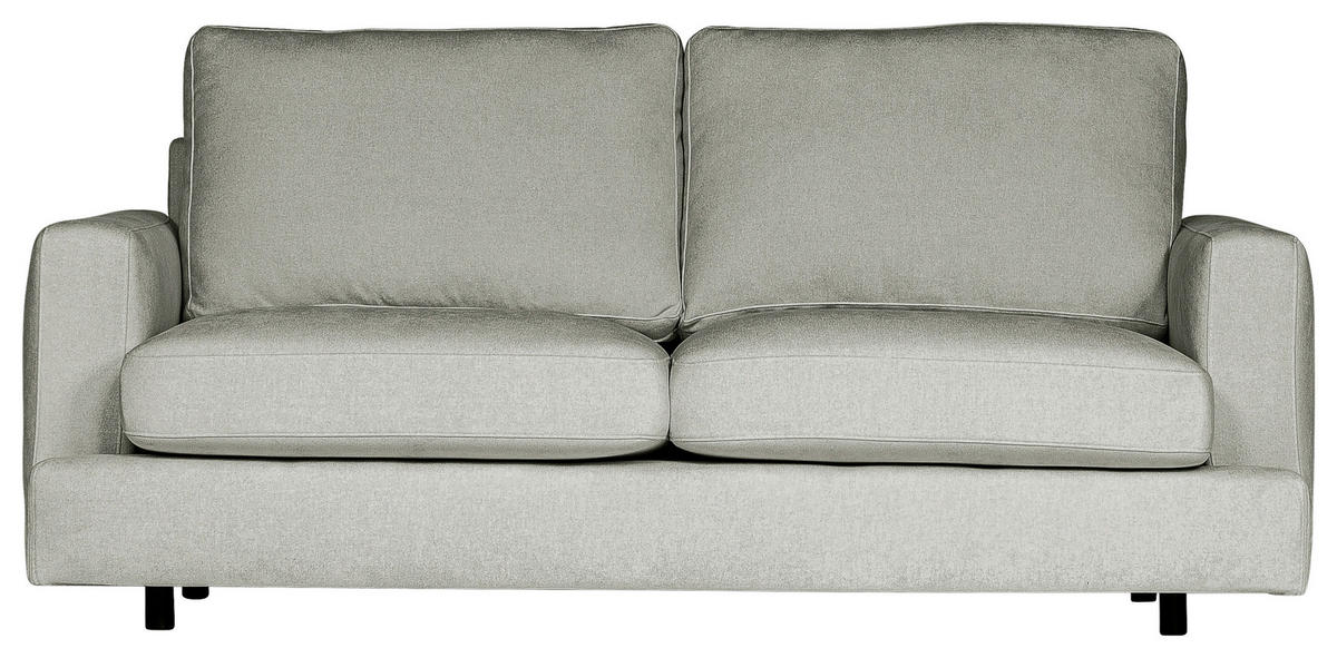 2,5-SITS SOFFA i grå  - svart/grå, Klassisk, trä/textil (186/87/105cm) - Best Price