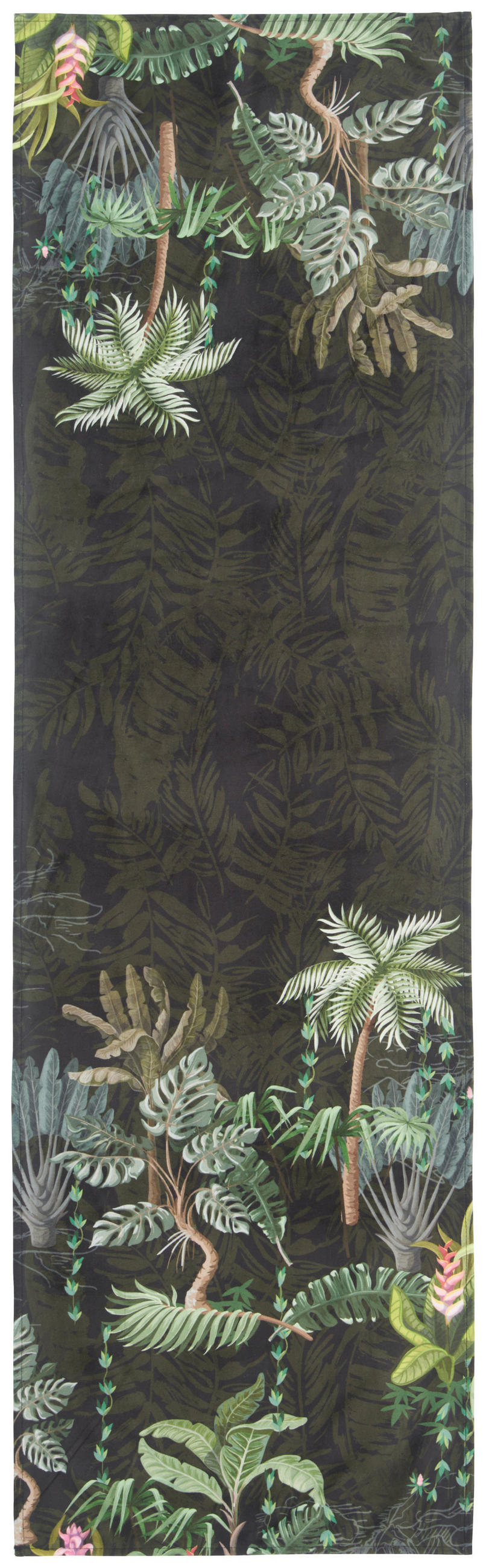 TISCHLÄUFER Urban Jungle 45/150 cm  - Schwarz/Grün, Trend, Textil (45/150cm) - Esposa