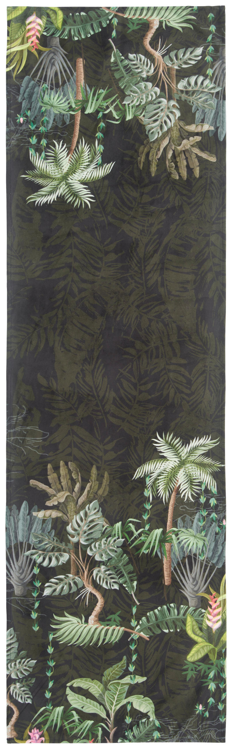 TISCHLÄUFER Urban Jungle 45/150 cm  - Schwarz/Grün, Trend, Textil (45/150cm) - Esposa
