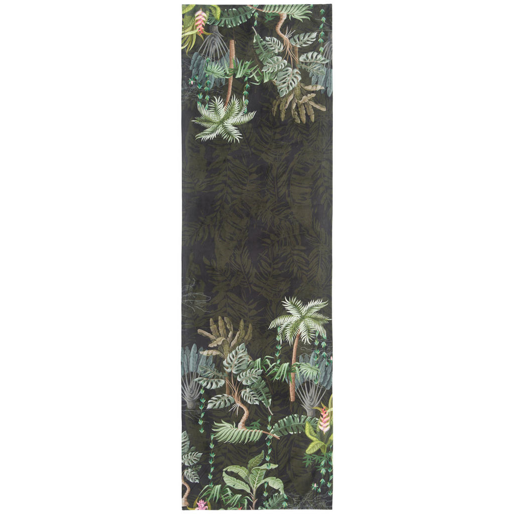 Esposa ÚZKY OBRUS, 45/150 cm, zelená, čierna