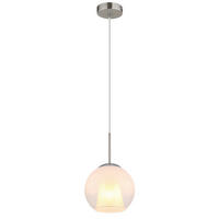 HÄNGELEUCHTE 20/120 cm    - Klar/Chromfarben, Basics, Glas/Kunststoff (20/120cm) - Globo