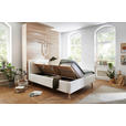 POLSTERBETT 160/200 cm  in Creme  - Eichefarben/Birkefarben, Design, Holz/Textil (160/200cm) - Xora