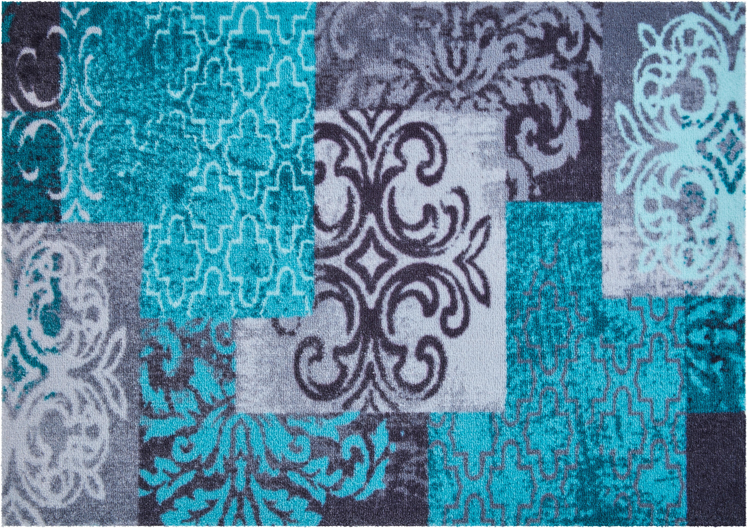 FUßMATTE 40/60 cm Pago  - Anthrazit/Hellgrau, LIFESTYLE, Kunststoff/Textil (40/60cm) - Grund