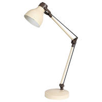 STOLNÍ LAMPA, E14, 16/58/31 cm - béžová, Basics, kov (16/58/31cm)