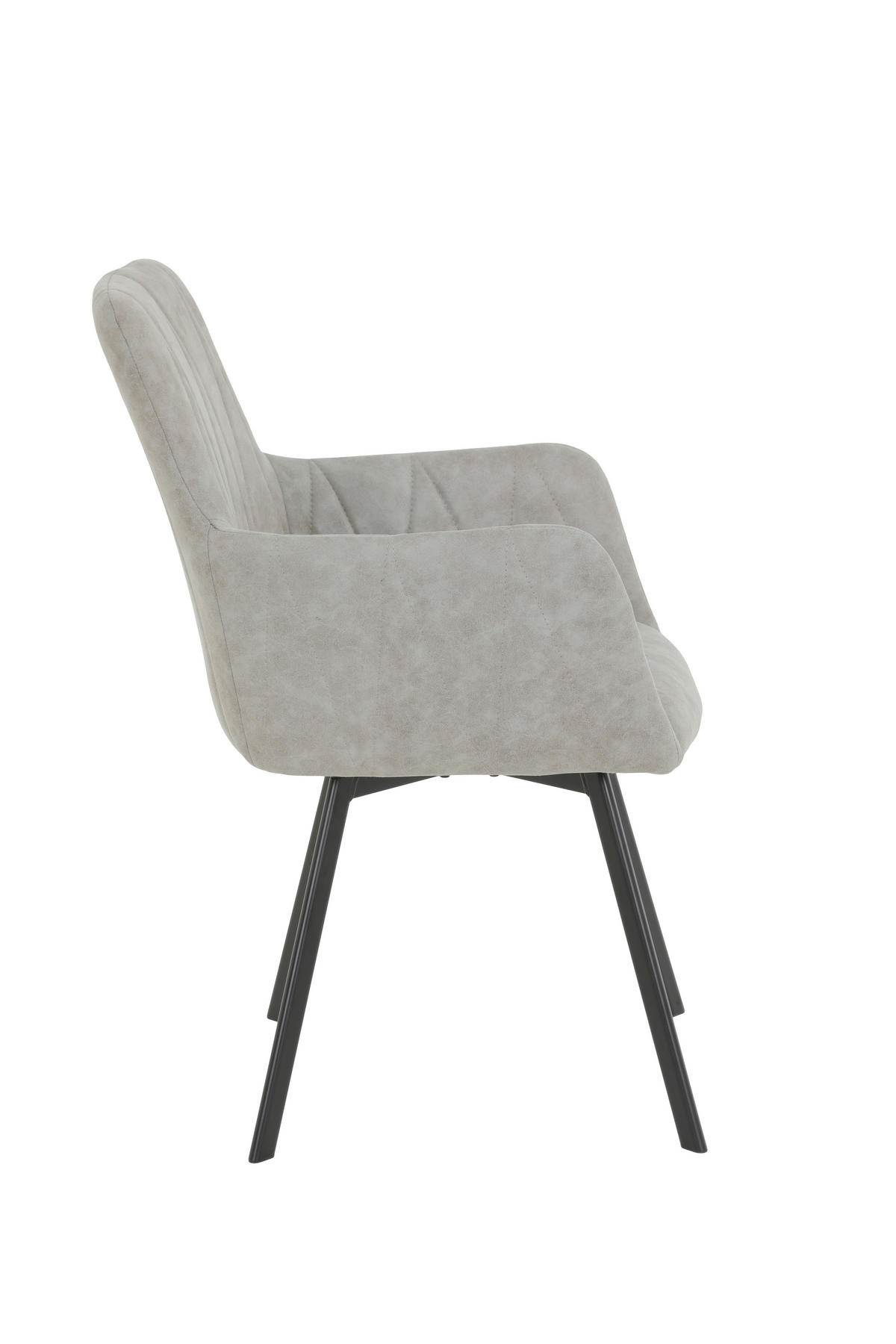 TISCHGRUPPE in Metall, Textil, Holzwerkstoff Grau, Eiche Artisan  - Eiche Artisan/Grau, MODERN, Holzwerkstoff/Textil (140 - 180/76/90cm) - MID.YOU