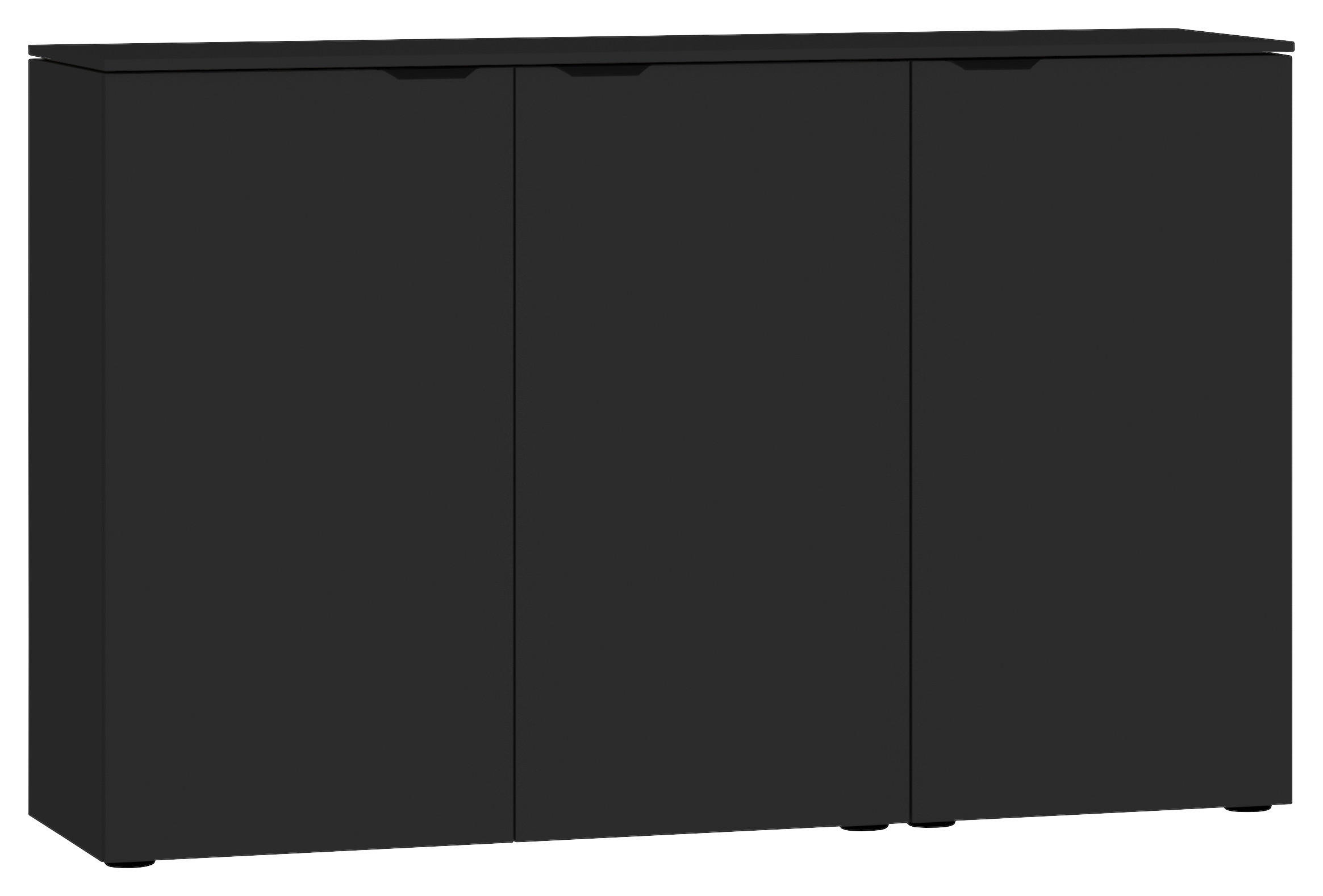 SIDEBOARD  in 135/87/43 cm  - Schwarz, Design, Holzwerkstoff/Kunststoff (135/87/43cm) - Jutzler