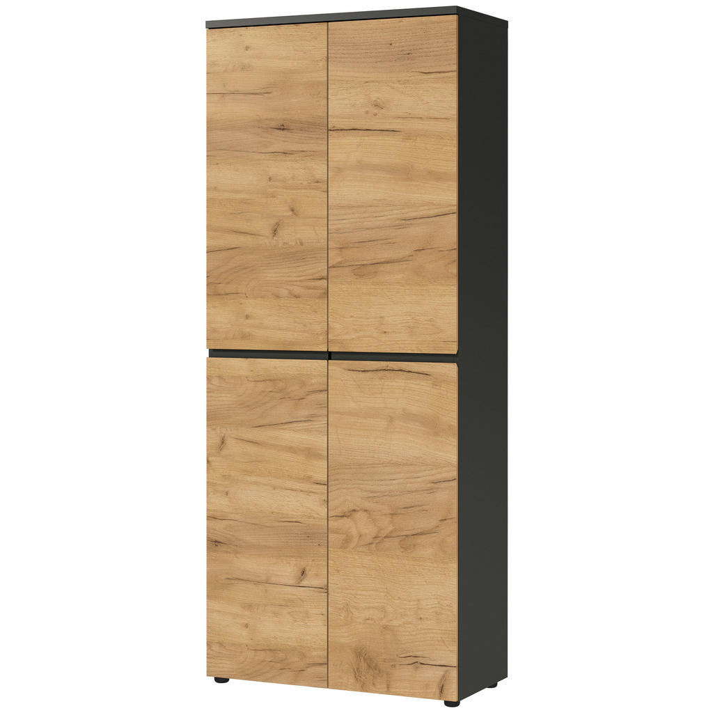 Aktenschrank Lissabon Eichefarben/graphit B: 80 Cm