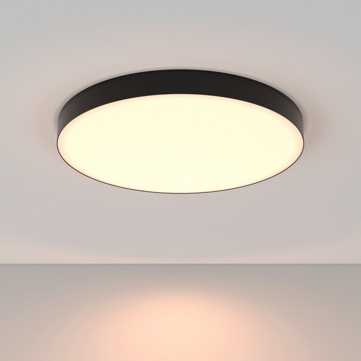 DECKENLEUCHTE 60/6 cm   - Schwarz, MODERN, Metall (60/6cm) - MAYTONI