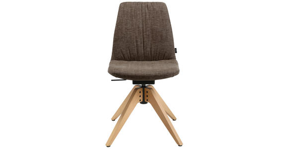 STUHL in Flachgewebe Holz, Textil - Eichefarben/Dunkelbraun, Design, Holz/Textil (46/85-88/55cm) - Johann Jakob