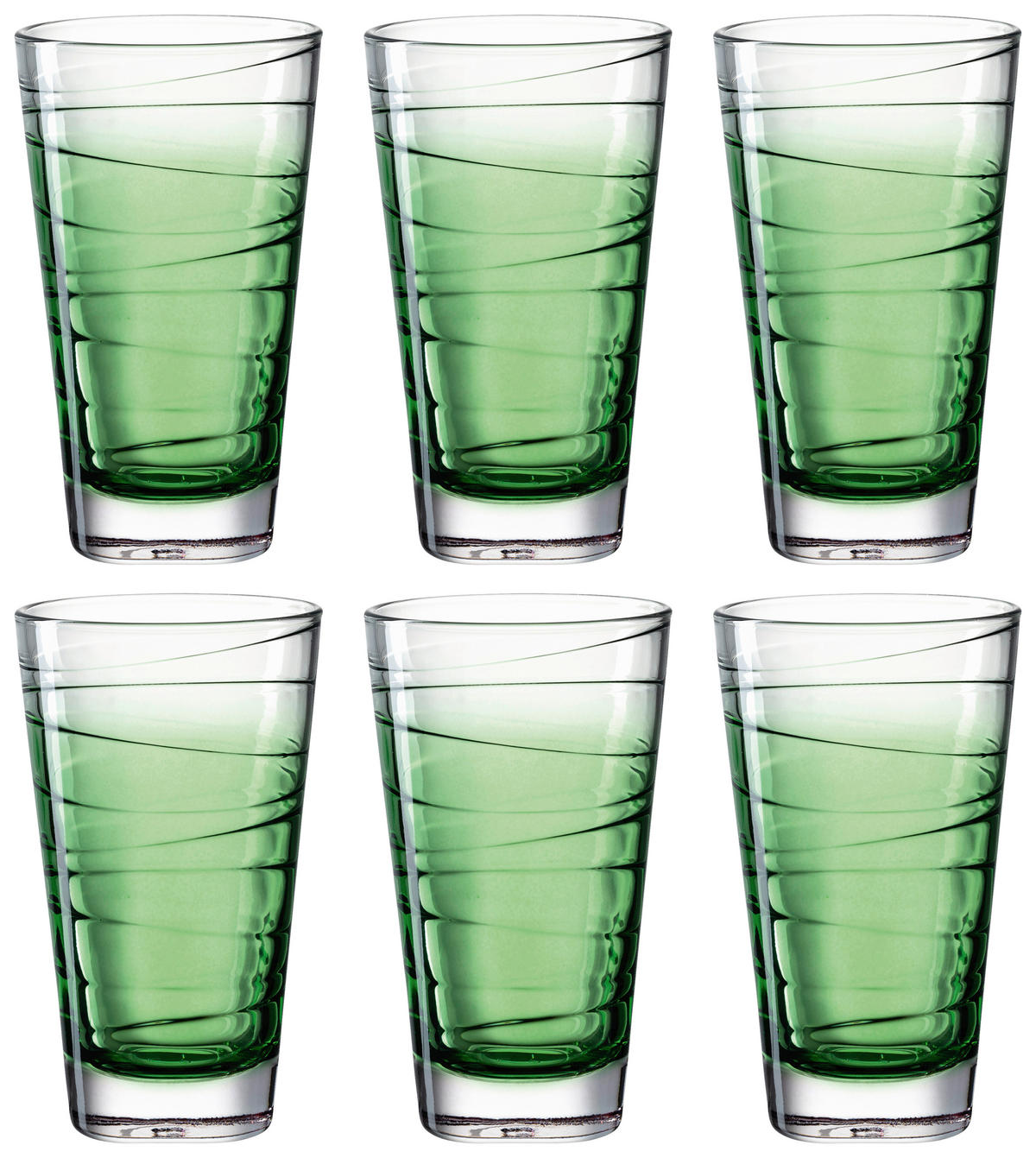 LONGDRINKGLAS Vario 280 ml  - Grün, KONVENTIONELL, Glas (280ml) - Leonardo