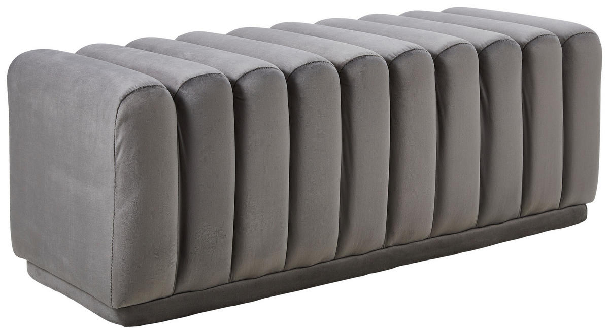 Bancă 113/42/48 cm  - negru/gri, Modern, textil (113/42/48cm) - Novel