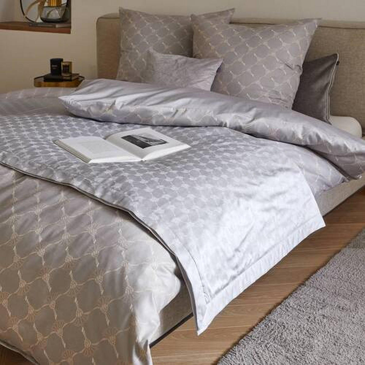 PLAID Cornflower 150/210 cm  - Silberfarben, Design, Textil (150/210cm) - Joop!