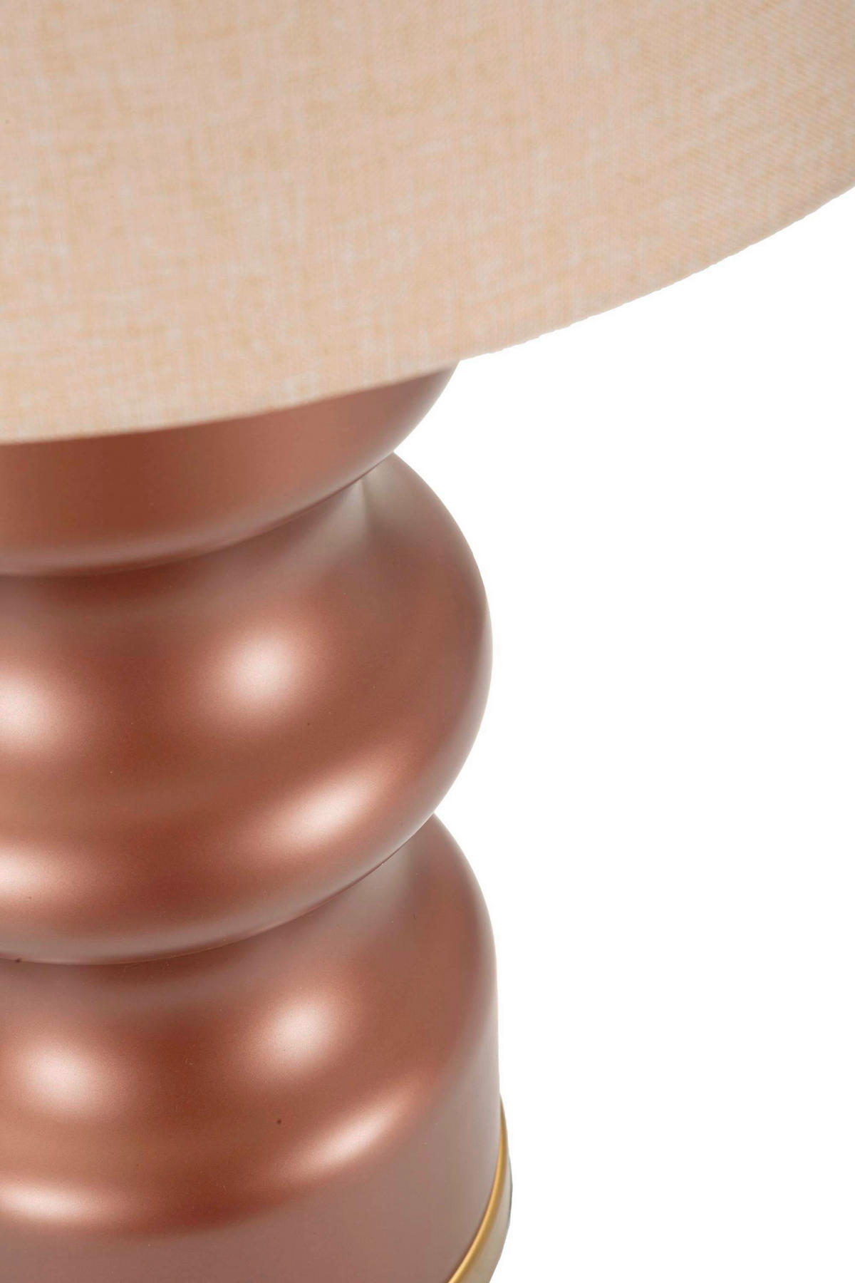 TISCHLEUCHTE   - Goldfarben/Braun, Basics, Glas/Textil (40.5/69.5/40.5cm)