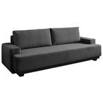 SCHLAFSOFA Mikrofaser Anthrazit  - Chromfarben/Anthrazit, KONVENTIONELL, Kunststoff/Textil (240/73/101cm) - Carryhome