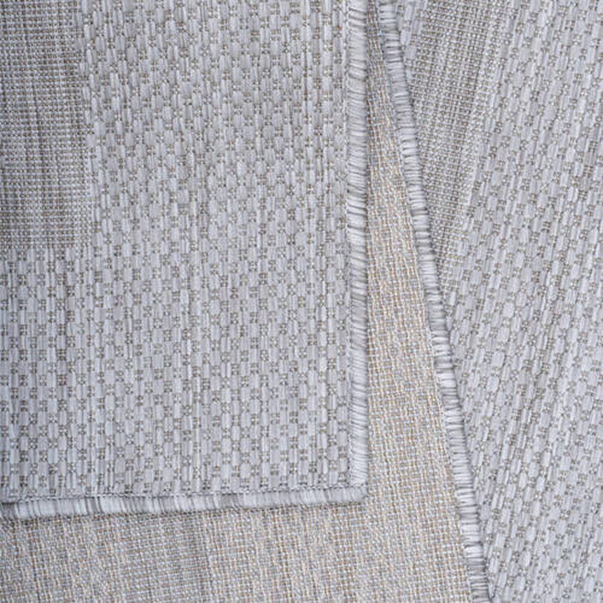 FLACHWEBETEPPICH 120/120 cm Relax Silberfarben  - Silberfarben, Basics, Textil (120/120cm) - Novel