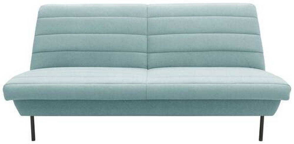 2-SITZER-SOFA Mintgrau  - Mintgrau/Schwarz, Design, Textil/Metall (185/92/103cm) - LOOKS by W.Joop