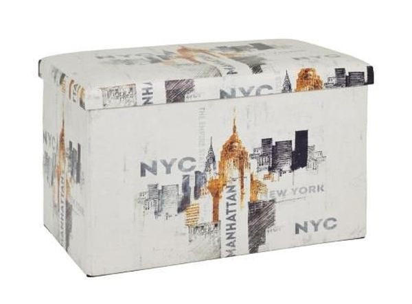 Carryhome ÚLOŽNÝ BOX, textil, kompozitní dřevo