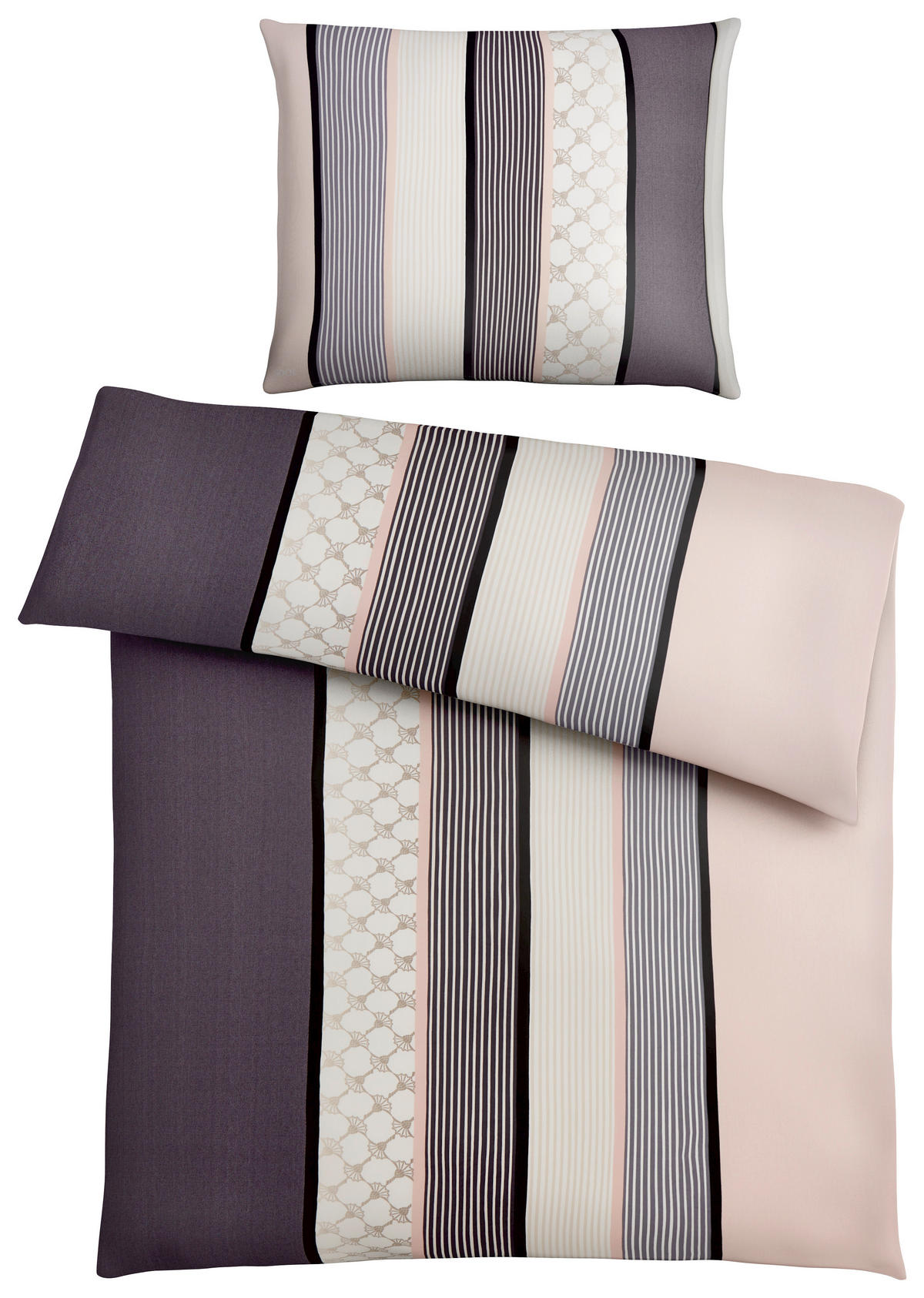 BETTWÄSCHE Makosatin 140/200 cm  - Hellrosa/Creme, Design, Naturmaterialien/Textil (140/200cm) - Joop!