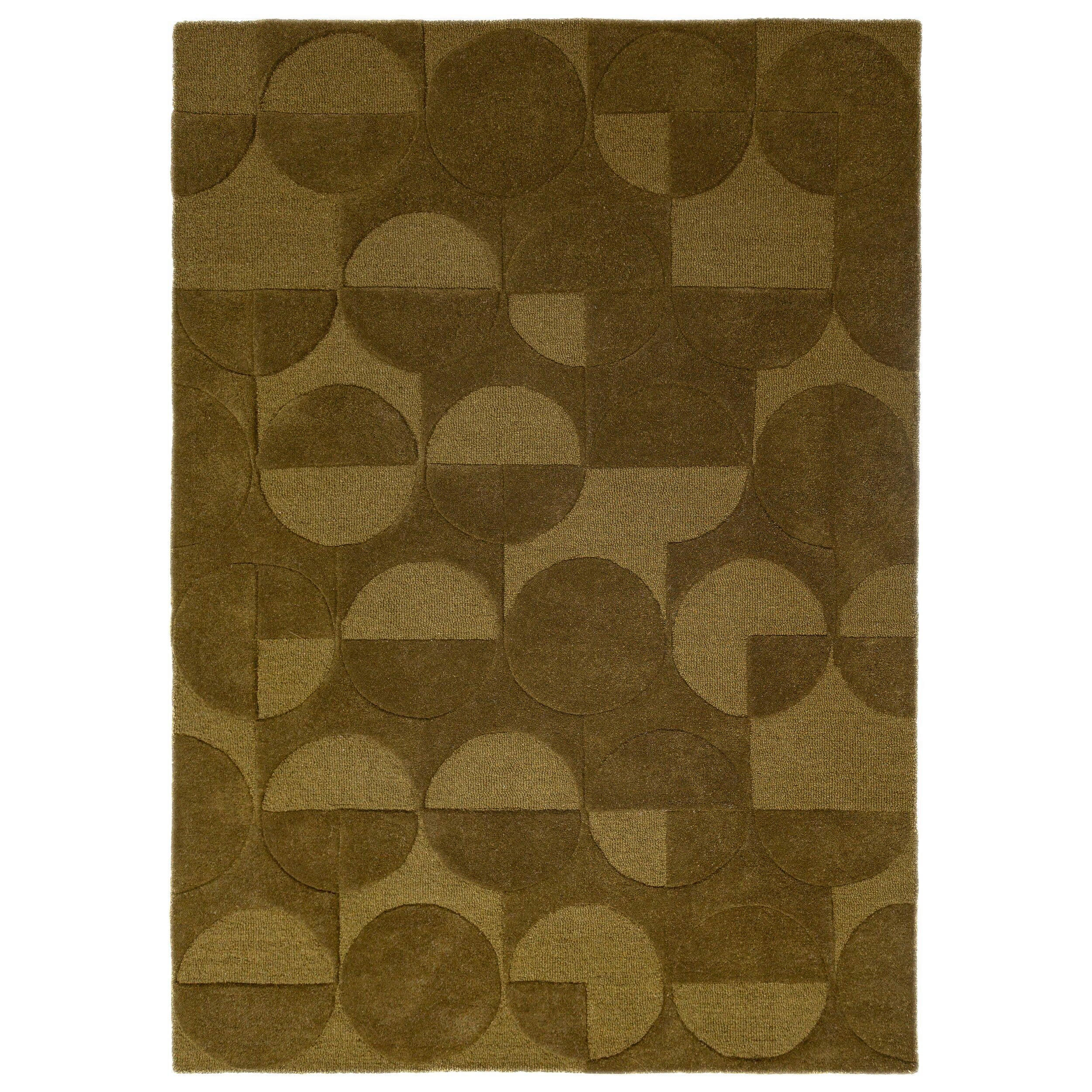 WOLLTEPPICH 120/170 cm Gigi Olivgrün  - Olivgrün, Basics, Textil (120/170cm) - Flair Rugs