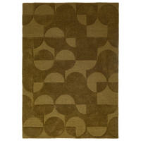 WOLLTEPPICH 120/170 cm Gigi Olivgrün  - Olivgrün, Basics, Textil (120/170cm) - Flair Rugs