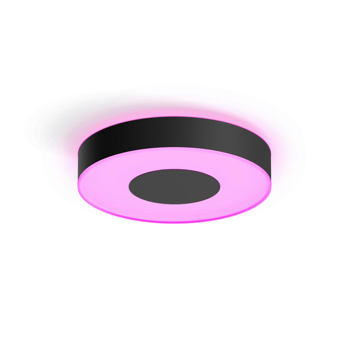 LED-DECKENLEUCHTE Xamento 38,1/8,4 cm   - Schwarz, Design, Metall (38,1/8,4cm) - Philips HUE