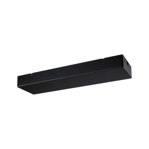 SCHIENENSYSTEM-EINSPEISER - Schwarz, Basics, Kunststoff (36,5/10/4cm) - Paulmann
