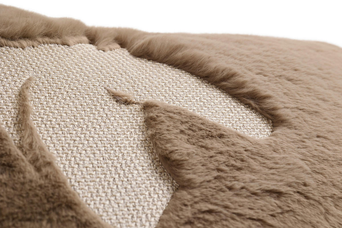 FELLKISSENHÜLLE Marcel.Remus.Design- Felantix beige 45/45 cm  - Beige, Design, Textil (45/45cm)