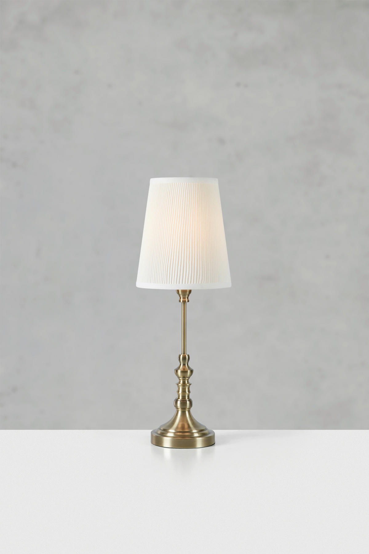 TISCHLEUCHTE NOBLE 21,5/66 cm   - Messingfarben/Creme, Design, Textil/Metall (21,5/66cm) - Markslöjd