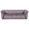 BIGSOFA in Plüsch Grau  - Schwarz/Grau, Konventionell, Kunststoff/Textil (220/67/106cm) - MID.YOU