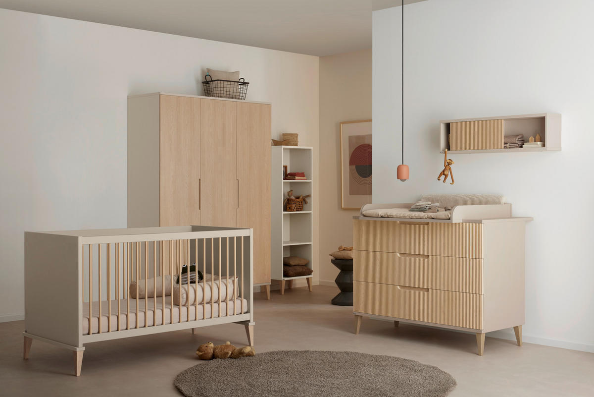 SAMOSTOJEĆI REGAL  Jonte  - bež/boje bukve, Basics, drvni materijal/drvo (48/164/38cm) - Paidi