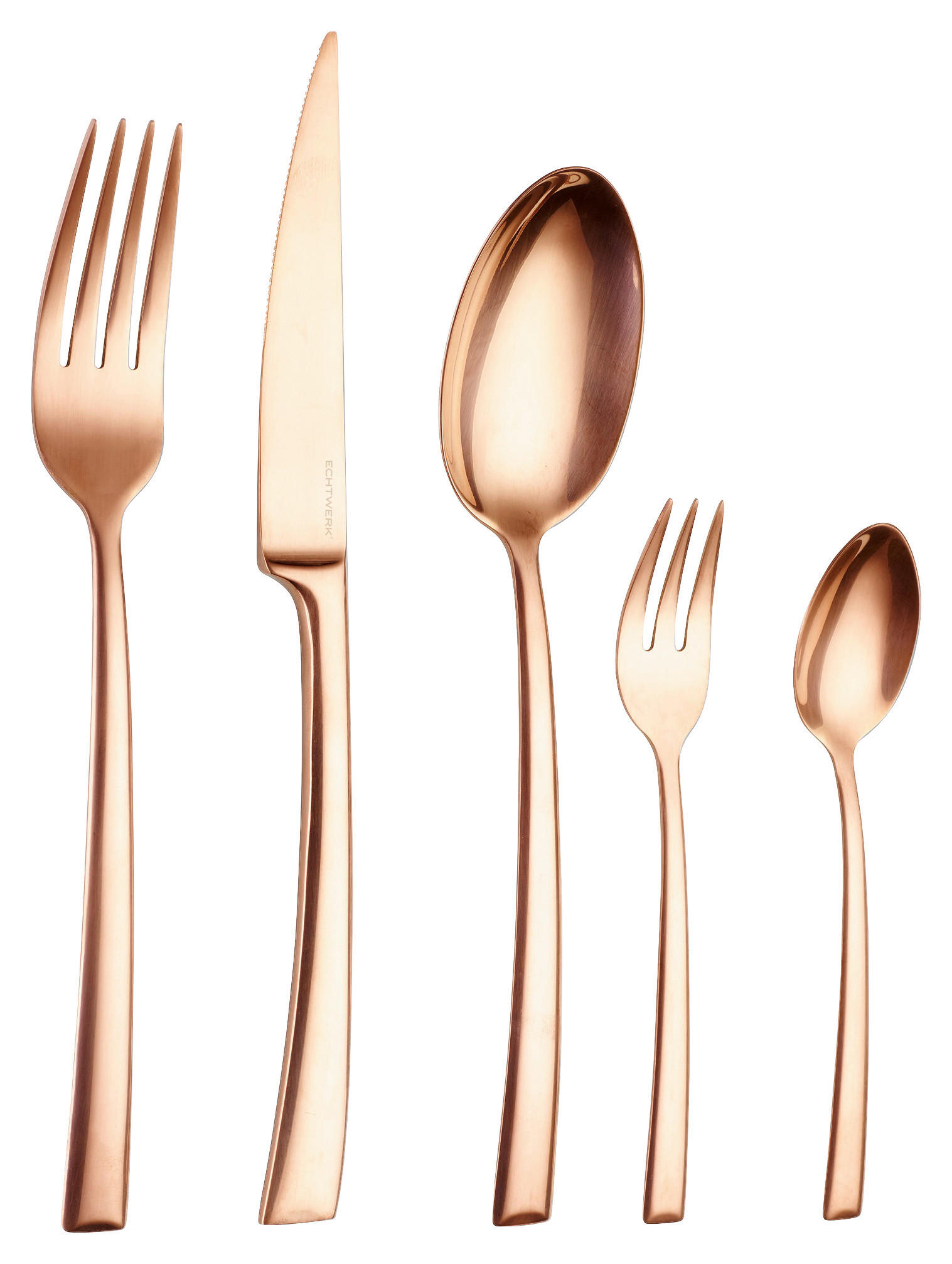BESTECKSET Avelino Shiny 30-teilig Edelstahl  - Bronzefarben, Design, Metall - Echtwerk