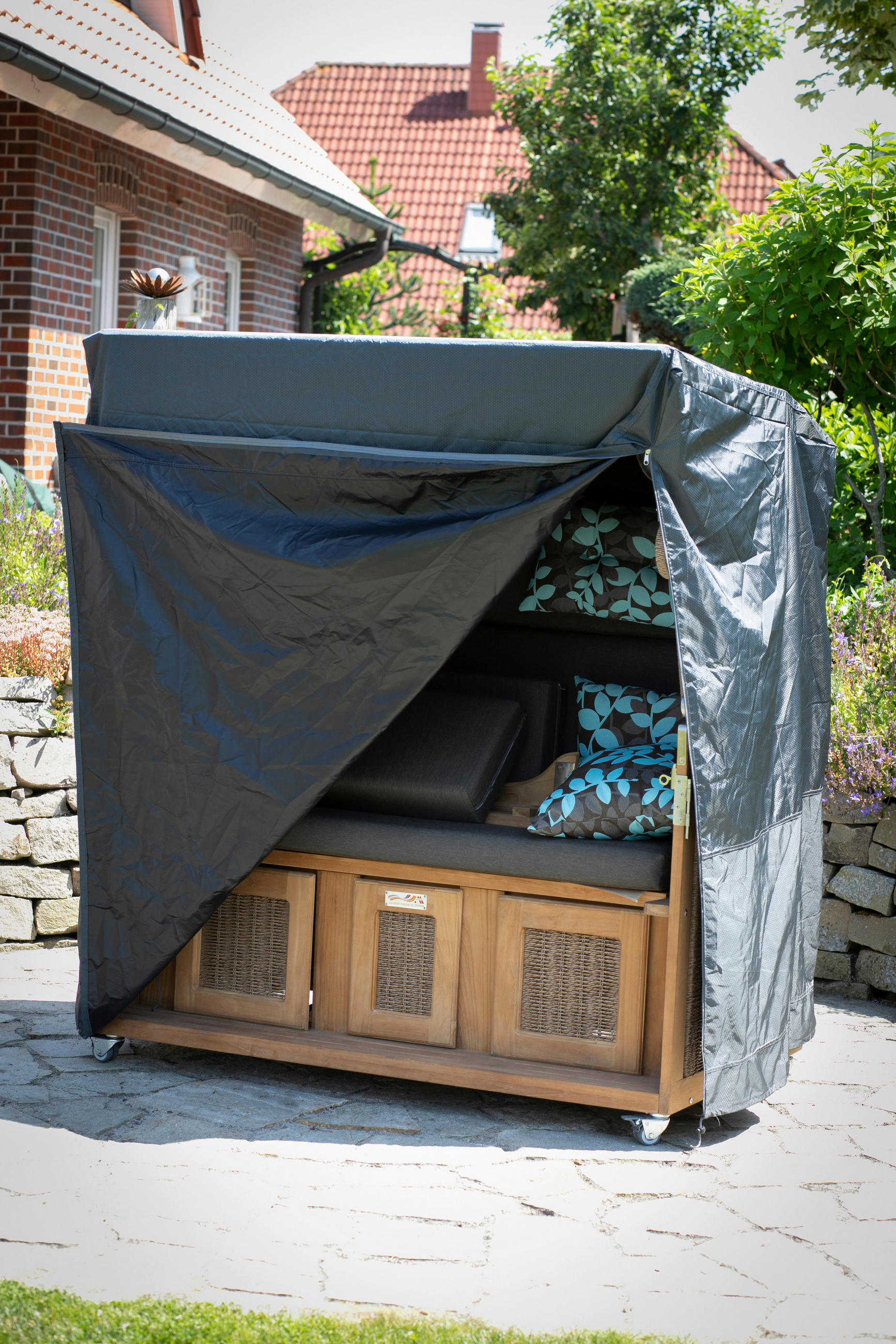 SCHUTZHÜLLE Dunkelgrau   - Dunkelgrau, Basics, Kunststoff (152/165/95cm) - Gardenson