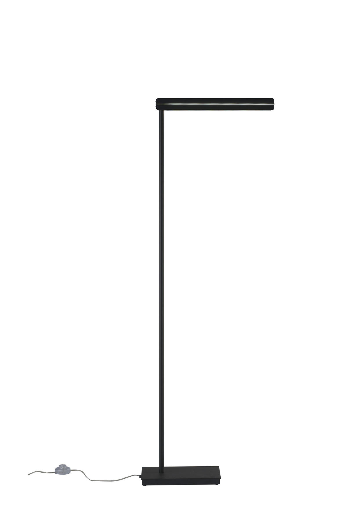 LED-STEHLEUCHTE  20/140 cm    - Schwarz, Basics, Metall (20/140cm) - BOPP