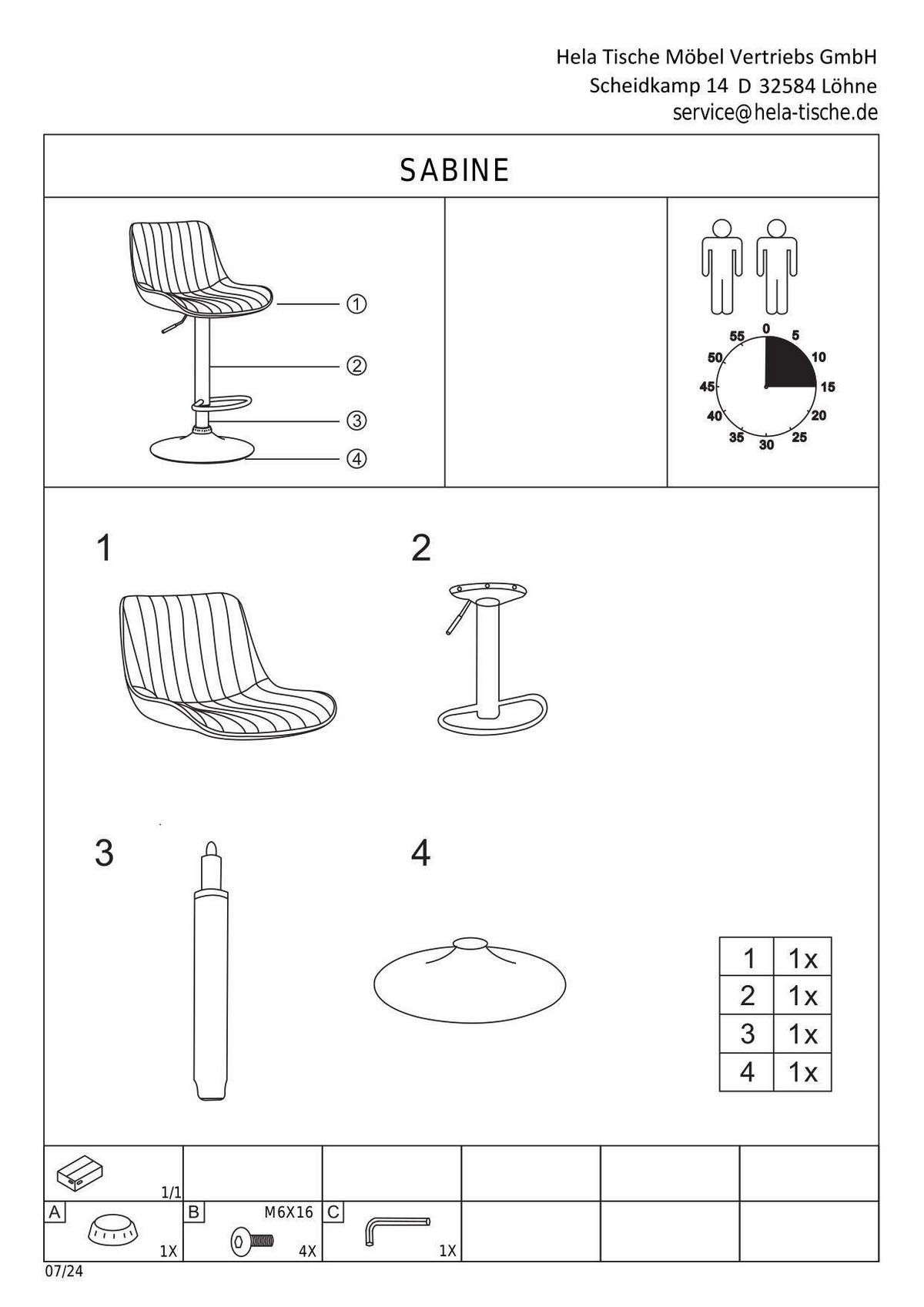 BARHOCKER-SET Samt, Mikrofaser Anthrazit Stahl erweiterbar, Sitzfläche 360° drehbar  - Anthrazit/Schwarz, MODERN, Textil/Metall (46/86-108/54cm) - MID.YOU