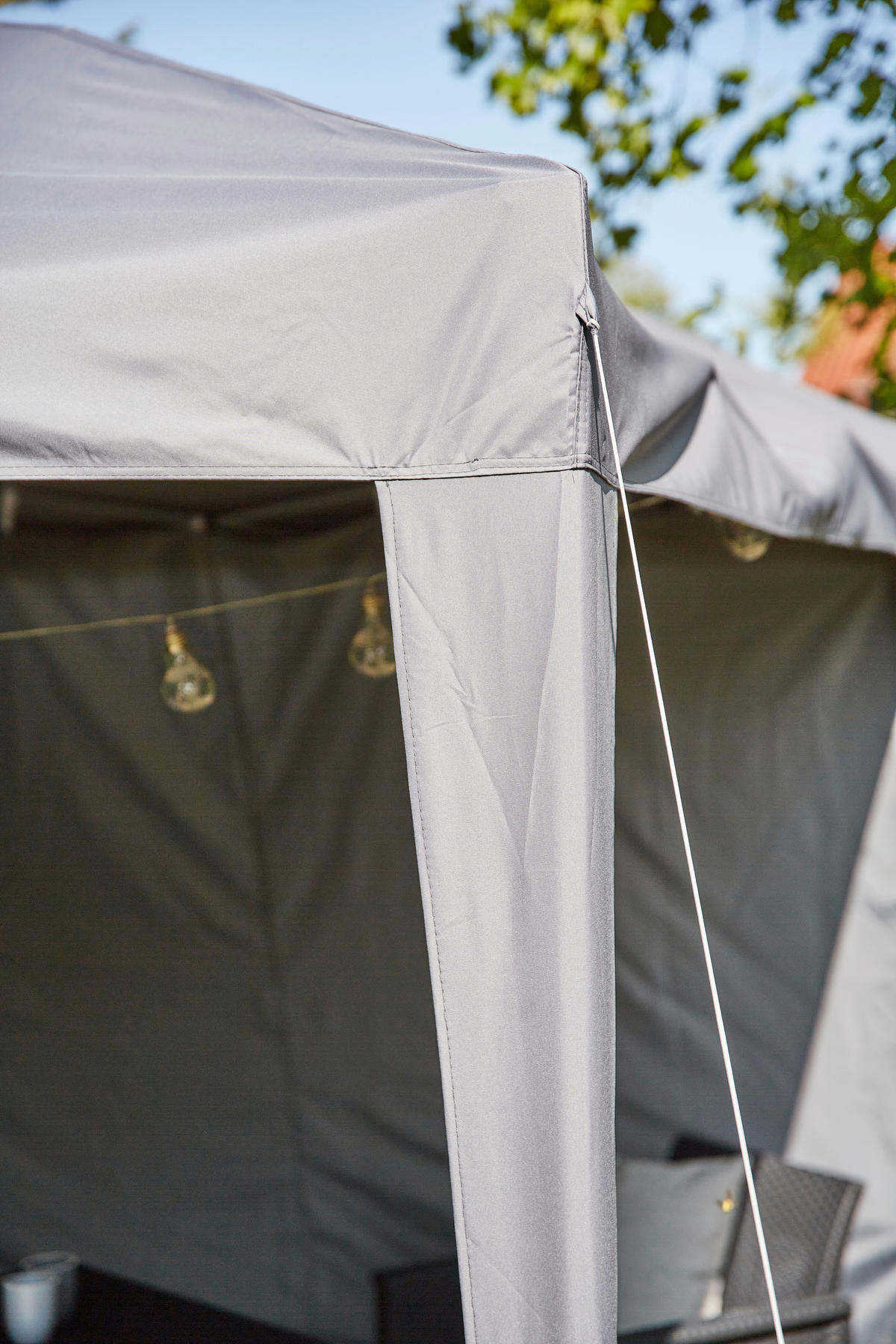 PAVILLON 300/260/300 cm Stahl  - Grau, KONVENTIONELL, Textil/Metall (300/260/300cm) - Siena Garden