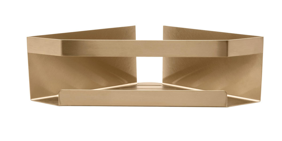 DUSCHABLAGE - Goldfarben, KONVENTIONELL, Metall (28,5/8/18cm) - Schöner Wohnen