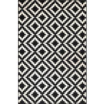 FLACHWEBETEPPICH  - Schwarz/Weiß, KONVENTIONELL, Kunststoff/Textil (115/175cm) - Esposa